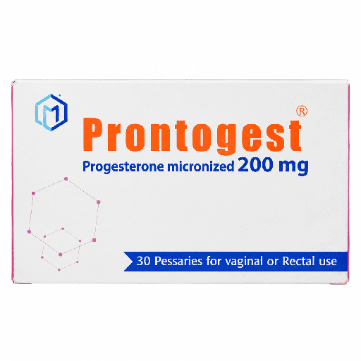 Prontogest 200 mg 30 Vaginal or Rectal Pessaries (Fridge)