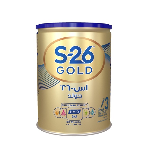 حليب إس-26 بروغرس غولد 3، 400 جرام