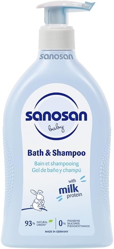 SANOSAN BABY BATH & SHAMPOO 500 ML