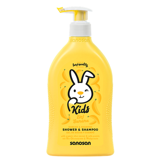 SANOSAN KIDS BANANA SHOWER & SHAMPOO 400 ML 
