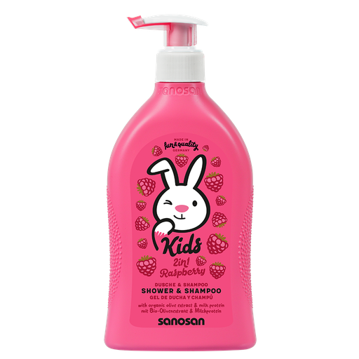 SANOSAN KIDS RASPBERRY SHOWER & SHAMPOO 400 ML 