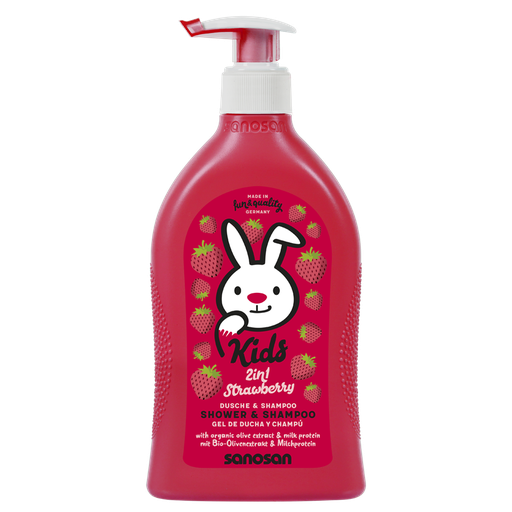 SANOSAN KIDS STRAWBERRY SHOWER & SHAMPOO 400 ML 