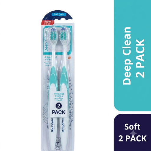 SENSODYNE DEEP CLEAN GEL TOOTHBRUSH SOFT 1+1