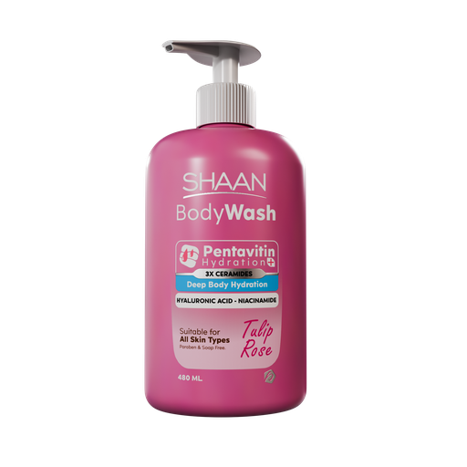 SHAAN BODY WASH  TULIP ROSE 480ML 
