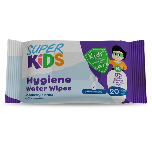 SUPER KIDS 20 WATER WIPES