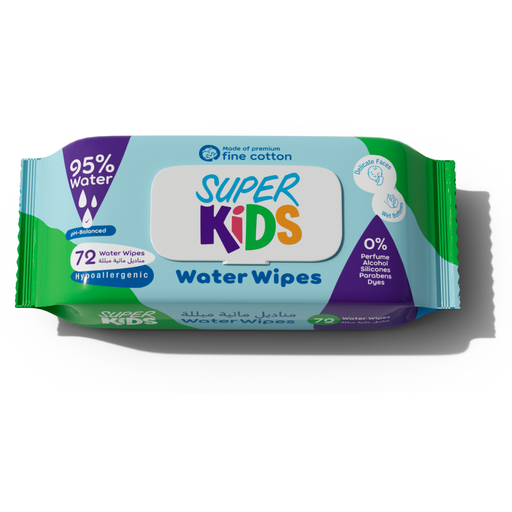 SUPER KIDS 72 WATER WIPES