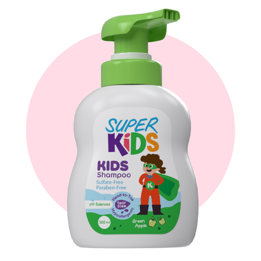 SUPER KIDS SHAMPOO GREEN APPLE 300ML