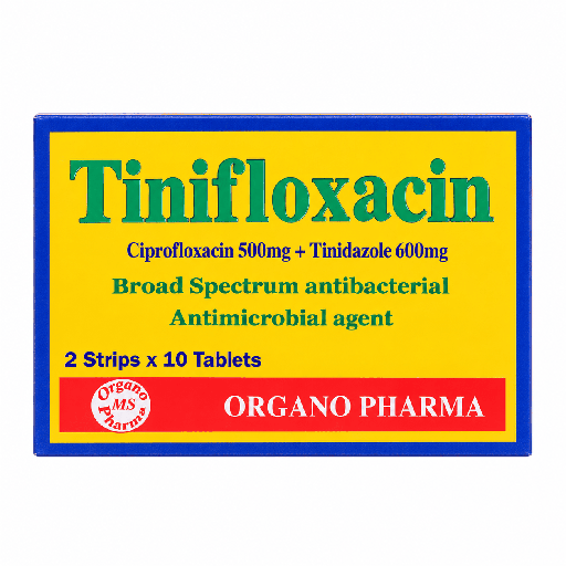 Tinifloxacin 20 Tablets (Organo Pharma)