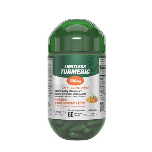 Limitless Turmeric 500mg 60 Cap