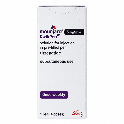 Mounjaro Kwikpen 5 mg Solution For Injection (1 Pen 4 Doses)