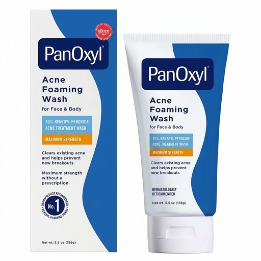 غسول بانوكسيل (PanOxyl) الرغوي لعلاج حب الشباب للوجه والجسم - 170 جم