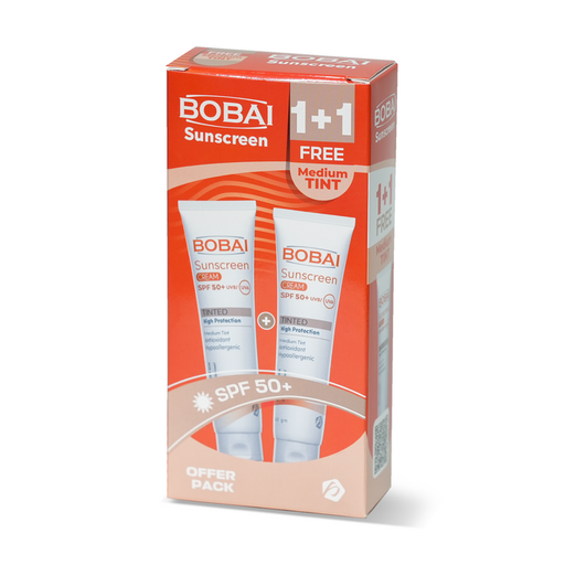BOBAI SUN SCREEN CREAM (TINTED) SPF 50 50ML 1+1