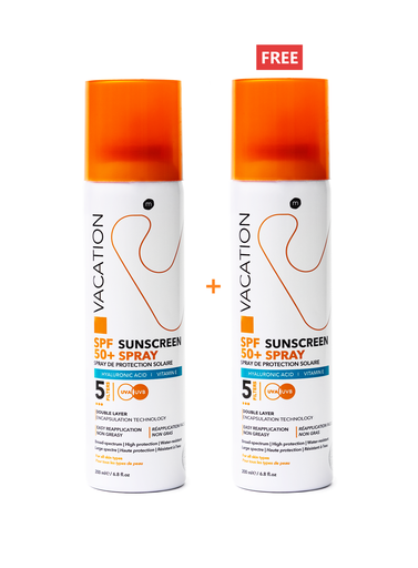 Vacation Sunscreen Lotion Spray SPF 50 200 ml (1+1 offer)