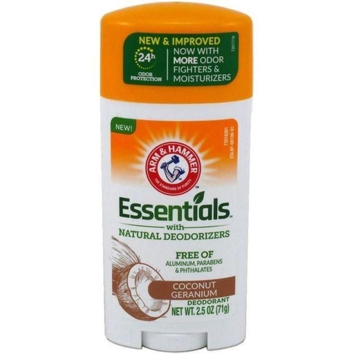 ARM & HAMMER Essentials Natural Deodorant Coconut Geranium 71 GM