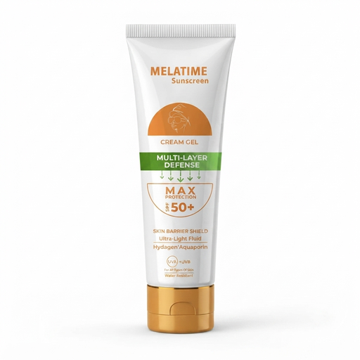 ميلا تايم كريم-جل واقي من الشمس عالي الحماية بمعامل حماية SPF 50+، سعة 60 جم.