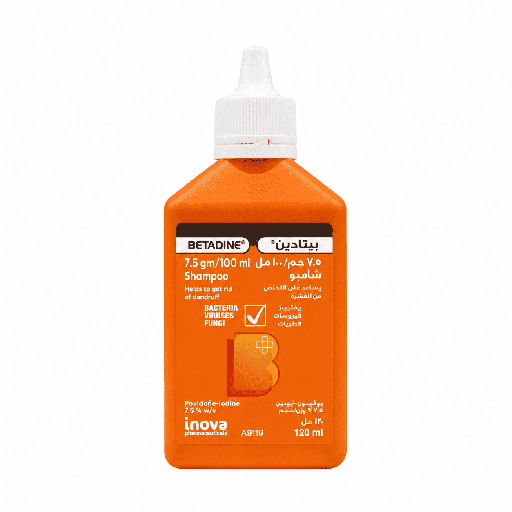 Betadine Shampoo Dandruff Scalp Care for All Hair Types (120 ml)