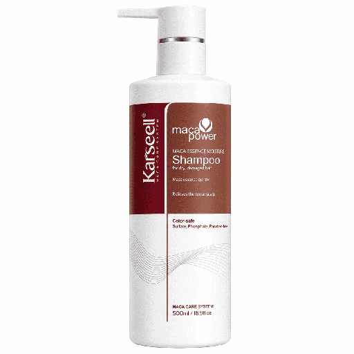 Karseell Moisturizing Shampoo with Maca Extract for Dry & Damaged Hair - 500 ml