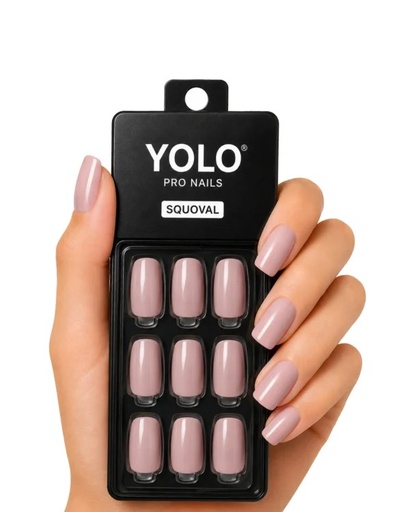 Yolo Squoval Short, Pro Nails SS-118-Caffine