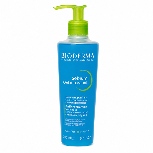 BIODERMA SEBIUM GEL MOUSSANT FOAMING GEL 200ML PUMP