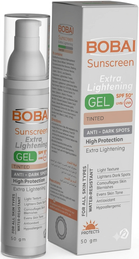 BOBAI SUN SCREEN EXTRA LIGHTENING GEL TINTED 50GM