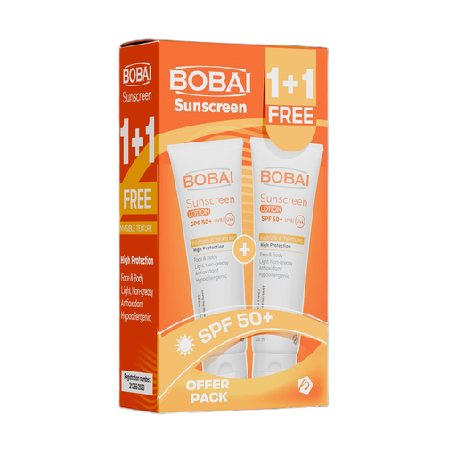لوشن بوباي للحماية من الشمس (SPF 50) - 120 مل (عرض 1+1)