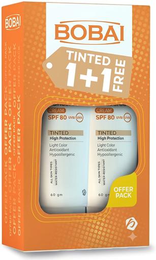 Bobai Sunscreen Cream SPF50+ Tint 50gm (1+1 Offer)