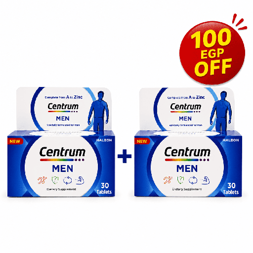 Centrum Men 30 Tablets (1+1) Discount 100 EGP