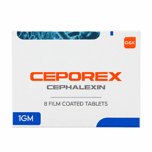 Ceporex 1 gm 8 Film Coated Tablets
