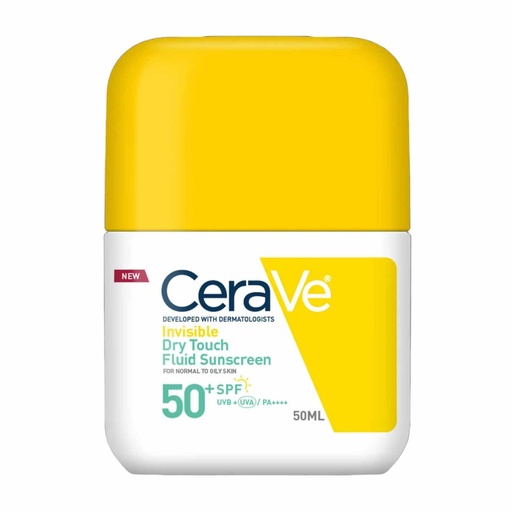 CERAVE INVISIBLE DRY TOUCH FLUID SUNSCREEN 50+SPF 50 ML