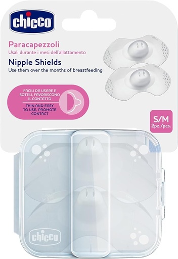 CHICCO NIPPLE SHIELDS 2PCS S/M 