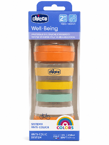 Chicco Well-Being Bottle+2M Silicone (250ml)