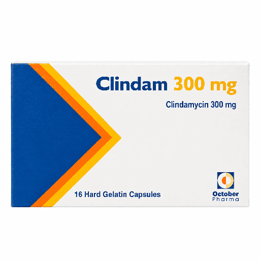 Clindam 300 mg 16 Hard Gelatin Capsules